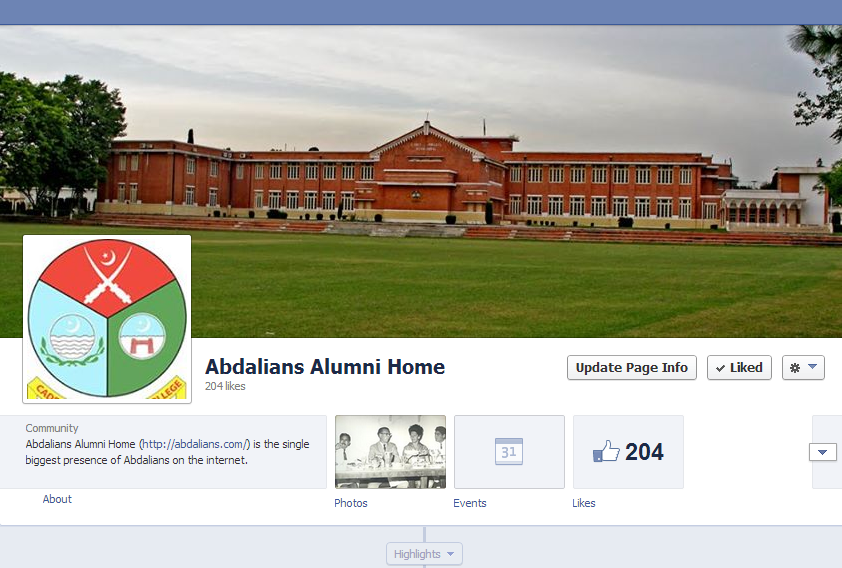 Abdalians Alumni Home Facebook Page
