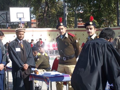Registration at Basketball Court No. 1